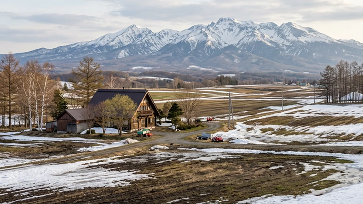 北海道 和寒町の風景 (横長)